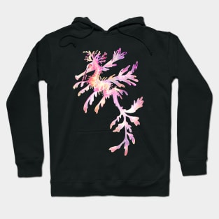 Dragons do Exist! Leafy seahorse pink Hoodie